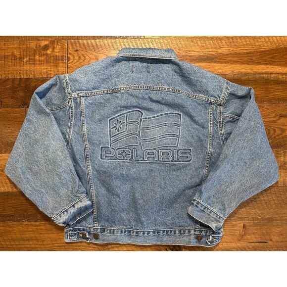 Vintage Polaris Denim Jacket by Whoa Apparel-Made in USA - Picture 2 of 5